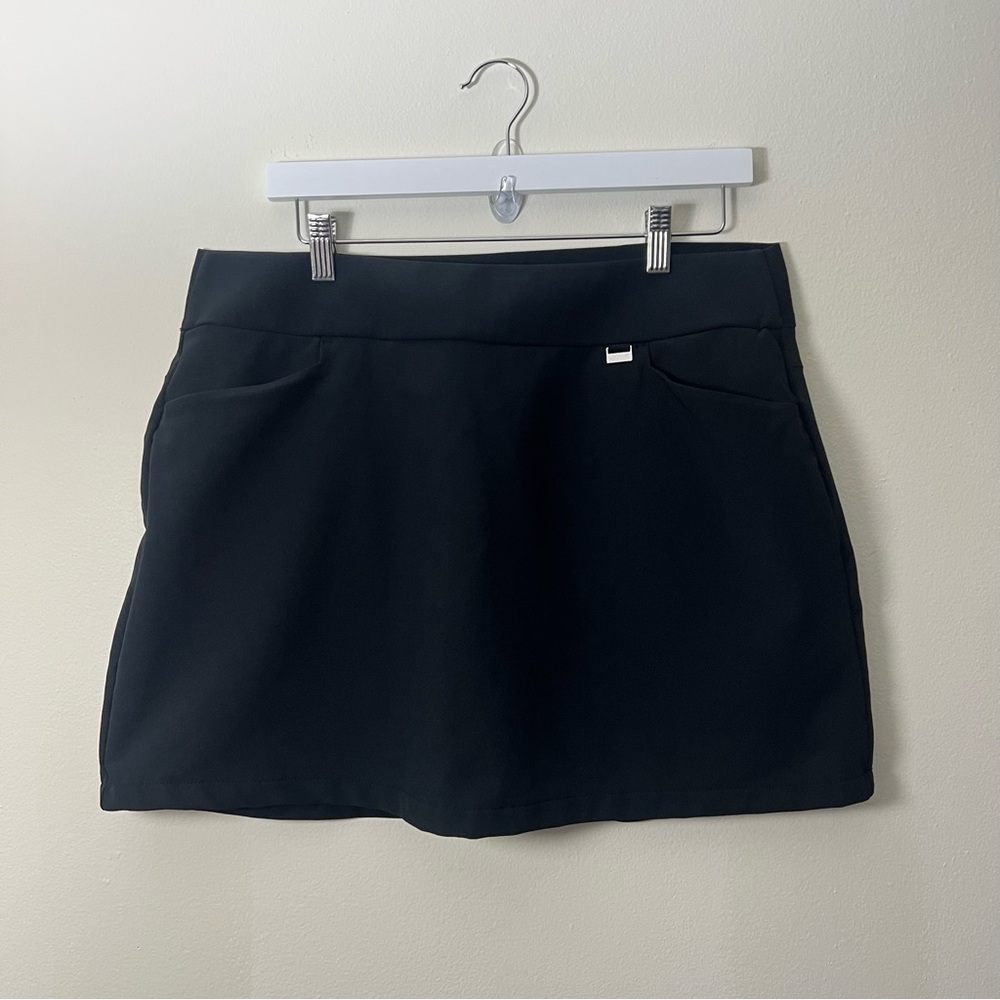 Greg Norman Black Athletic Golf Skirt